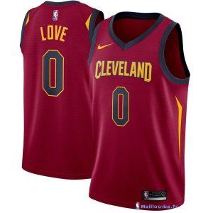 Maillot NBA Pas Cher Cleveland Cavaliers Kevin Love 0 Rouge Icon 2017/18