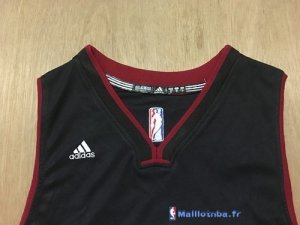 Maillot NBA Pas Cher Miami Heat Jamaal Magloire 12 Noir Rouge