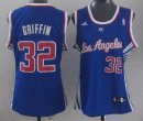 Maillot NBA Pas Cher Los Angeles Clippers Femme Blake Griffin 32 Bleu