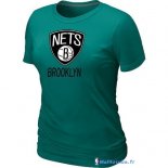 T-Shirt NBA Pas Cher Femme Brooklyn Nets Vert