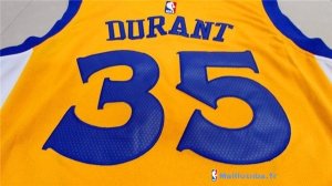 Maillot NBA Pas Cher Golden State Warriors Kevin Durant 35 Jaune