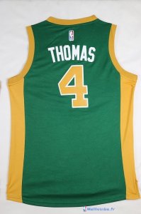 Maillot NBA Pas Cher Boston Celtics Isaiah Thomas 4 Vert Orange