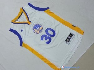 Maillot NBA Pas Cher Golden State Warriors Junior Stephen 30 Blanc