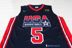 Maillot NBA Pas Cher USA 1992 Robinson 5 Noir