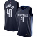 Dallas Mavericks Dirk Nowitzki Nike Navy Finished Swingman Jersey - Statement Edition