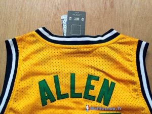 Maillot NBA Pas Cher Seattle Supersonics Ray Allen 34 Retro Jaune
