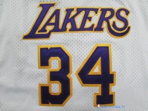 Maillot NBA Pas Cher Los Angeles Lakers Shaquille O'Neal 34 Blanc