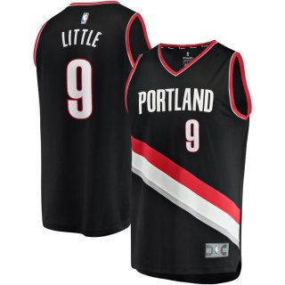 Portland Trail Blazers Nassir Little Fanatics Branded Black 2019 NBA Draft First Round Pick Fast Break Replica Jersey - Icon Edition