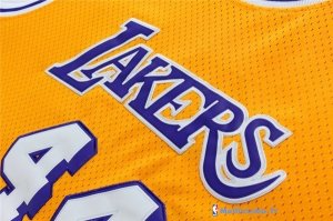 Maillot NBA Pas Cher Los Angeles Lakers Jerry West 44 Jaune