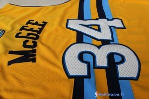 Maillot NBA Pas Cher Denver Nuggets JaVale McGee 34 Jaune