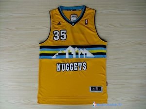 Maillot NBA Pas Cher Denver Nuggets Kenneth Faried 35 Jaune