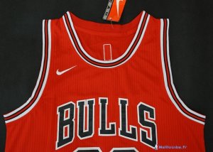 Maillot NBA Pas Cher Chicago Bulls Michael Jordan 23 Rouge Icon 2017/18