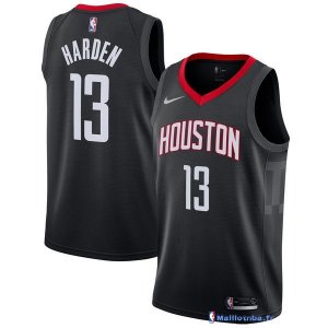 Maillot NBA Pas Cher Houston Rockets James Harden 13 Noir Statement 2017/18