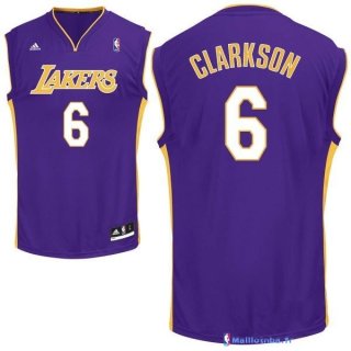 Maillot NBA Pas Cher Los Angeles Lakers Jordan Clarkson 6 Pourpre