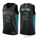 Maillot NBA Pas Cher Charlotte Hornets Marvin Williams 2 Nike Noir Ville 2017/18