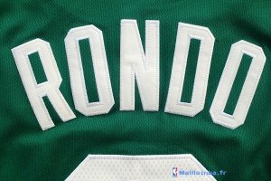 Maillot NBA Pas Cher Boston Celtics Rajon Rondo 9 Vert Blanc