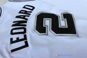 Maillot NBA Pas Cher San Antonio Spurs Kawhi Leonard 2 Blanc