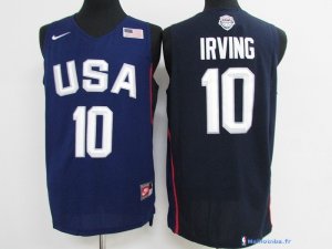 Maillot NBA Pas Cher USA 2016 Kyrie Irving 10 Bleu