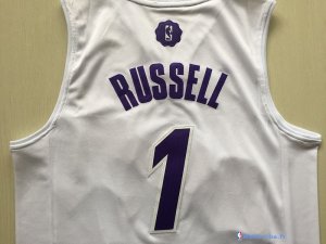 Maillot NBA Pas Cher Noël Los Angeles Lakers D'Angelo Russell 1 Blanc