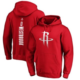Houston Rockets Russell Westbrook Fanatics Branded Red Team Playmaker Name & Number Pullover Hoodie