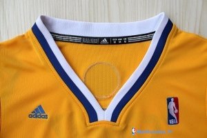 Maillot NBA Pas Cher Golden State Warriors Stephen Curry 30 Jaune MC