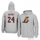 Sweat Capuche NBA Los Angeles Lakers Kobe Bryant 24 Gris