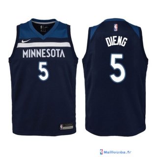 Maillot NBA Pas Cher Minnesota Timberwolves Junior Gorgui Dieng 5 Marine Icon 2017/18