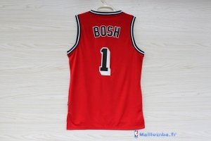 Maillot NBA Pas Cher Miami Heat Chris Bosh 1 Retro Rouge