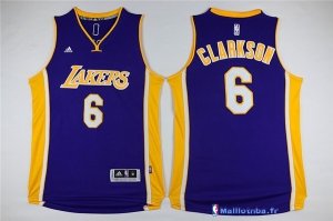 Maillot NBA Pas Cher Los Angeles Lakers Jordan Clarkson 6 Pourpre