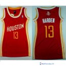 Maillot NBA Pas Cher Houston Rockets Femme James Harden 13 Retro Rouge