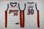 Maillot NBA Pas Cher Golden State Warriors Stephen Curry 30 Retro Blanc