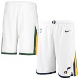 Utah Jazz Nike White Swingman Association Short