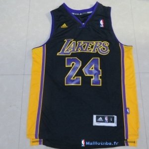 Maillot NBA Pas Cher Los Angeles Lakers Kobe Bryant 24 Noir Pourpre