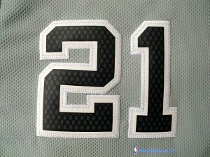 Maillot NBA Pas Cher San Antonio Spurs Tim Duncan 21 Gris