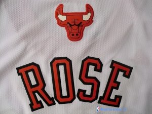 Maillot NBA Pas Cher Chicago Bulls Derrick Rose 1 Blanc