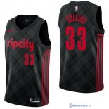 Maillot NBA Pas Cher Portland Trail Blazers Zach Collins 33 Nike Noir Ville 2017/18