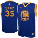 Maillot NBA Pas Cher Golden State Warriors Junior Kevin Durant 35 Bleu