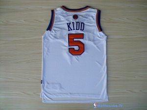 Maillot NBA Pas Cher New York Knicks Jason Kidd 5 Blanc