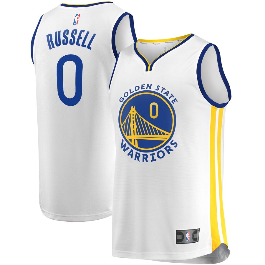 Golden State Warriors D'Angelo Russell Fanatics Branded White Fast ...
