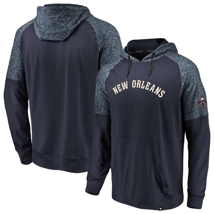 New Orleans Pelicans Fanatics Branded NavyHeathered Navy Made to Move ...