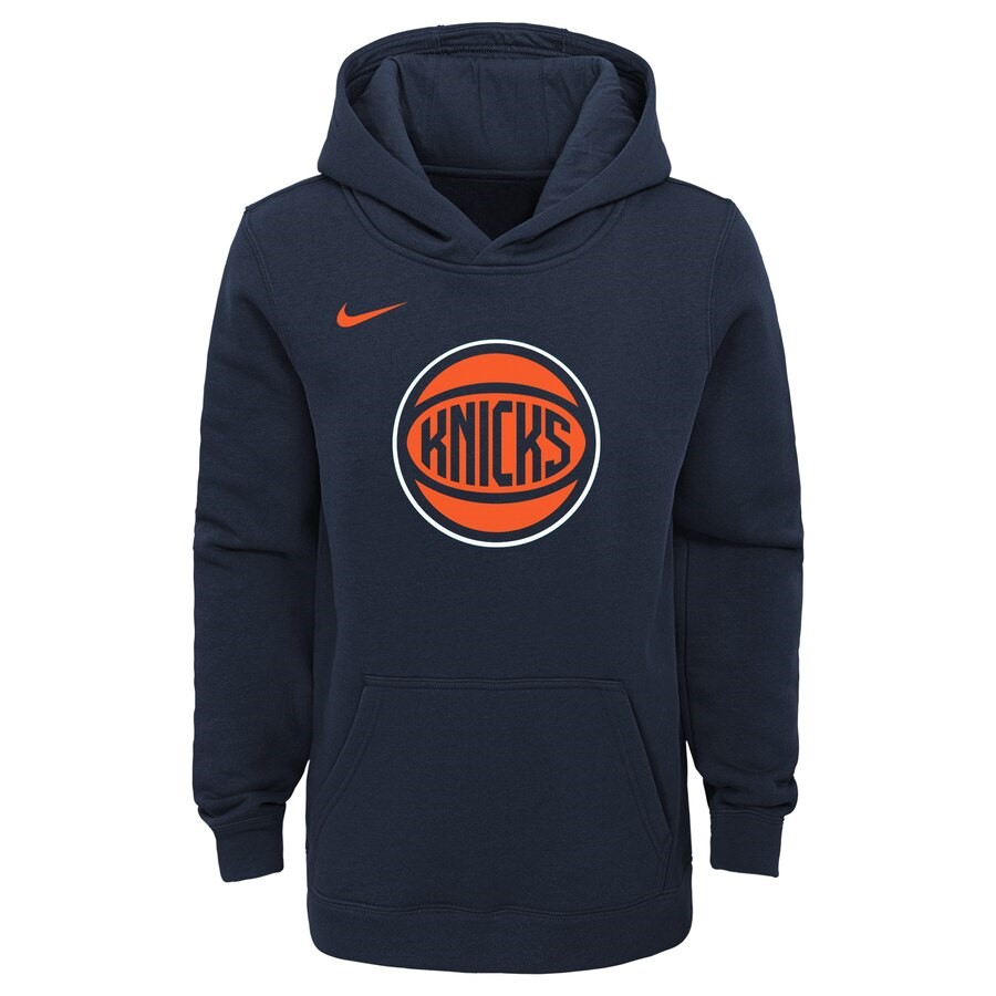 New York Knicks Nike Navy 2019/20 City Edition Club Pullover Hoodie ...
