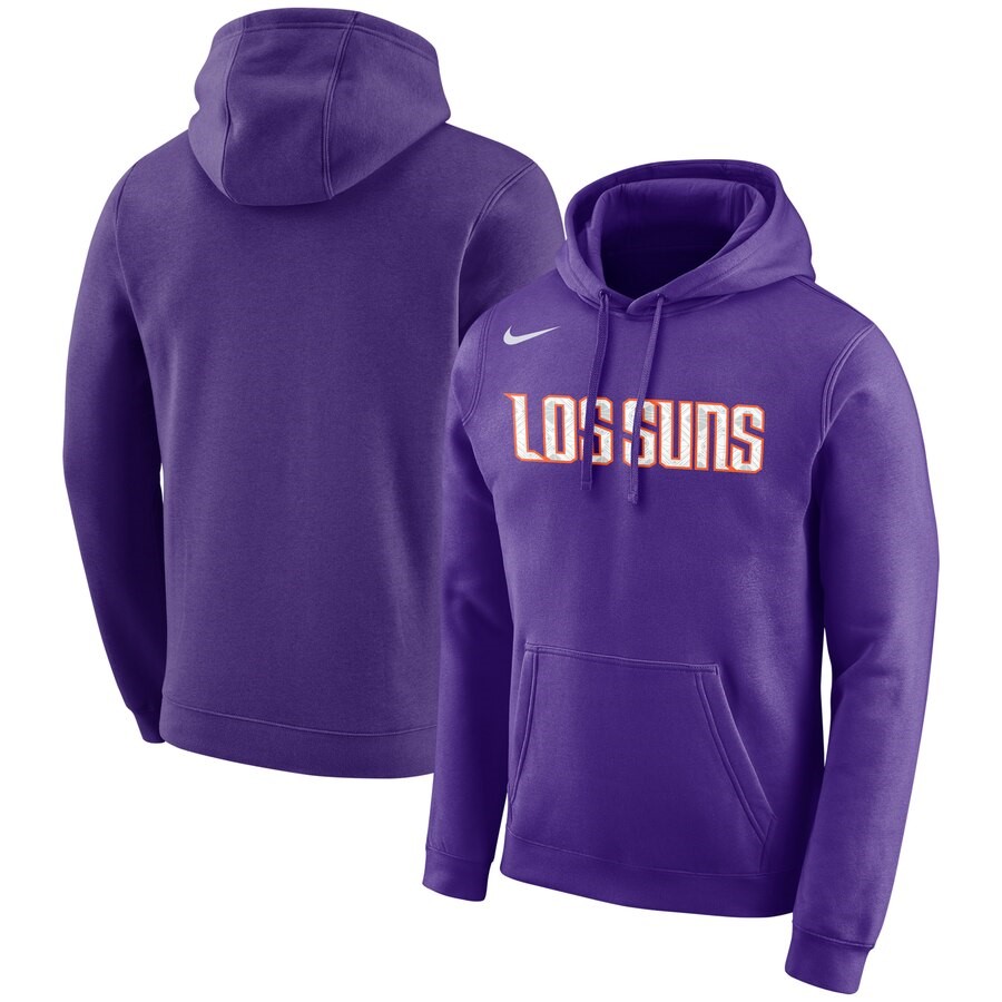 Phoenix Suns Nike Purple City Edition Logo Essential Pullover Hoodie ...