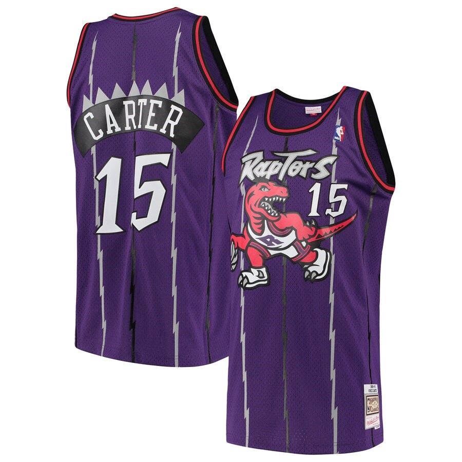 Toronto Raptors Vince Carter Mitchell & Ness Purple ...