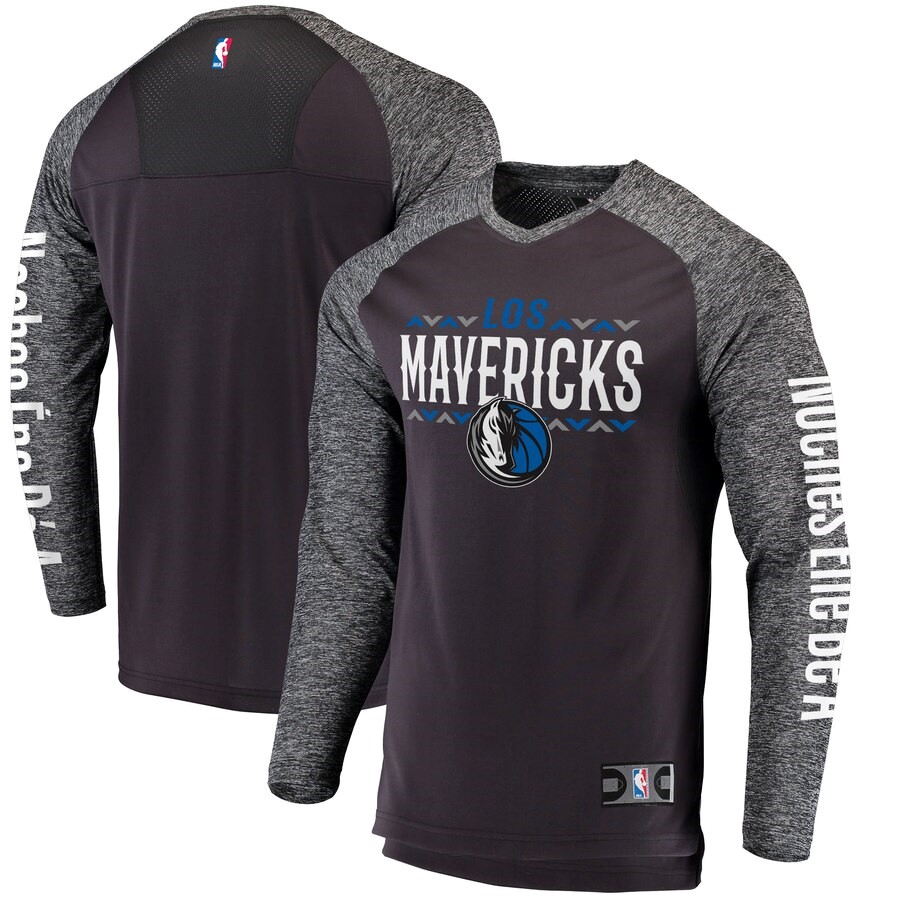Dallas Mavericks Fanatics Branded BlackHeathered Gray Noches Ene-Be-A ...