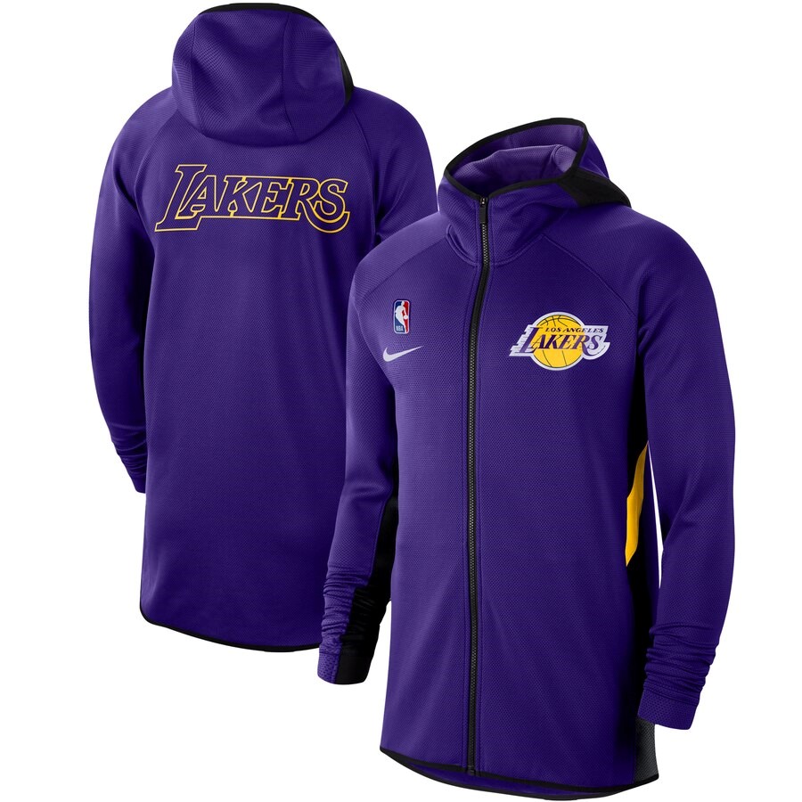 Los Angeles Lakers Nike Purple Authentic Showtime Therma Flex ...