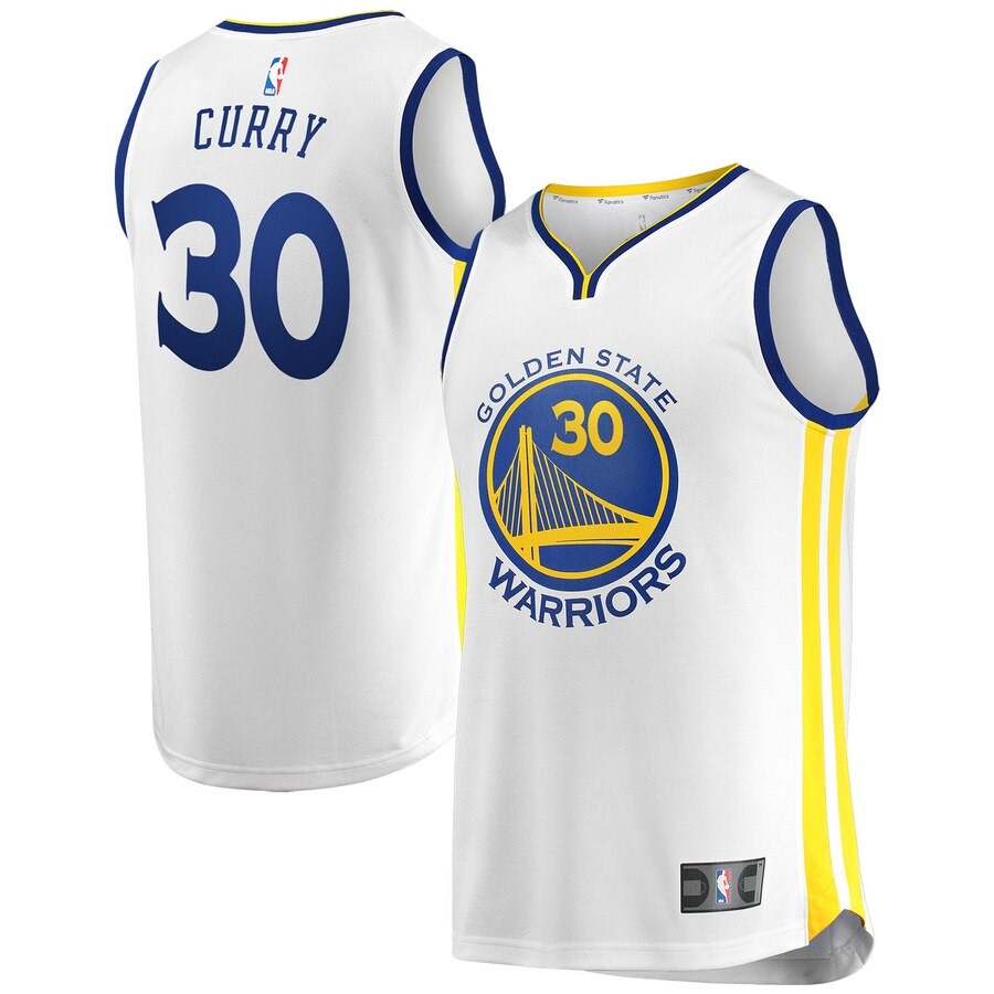 Golden State Warriors Stephen Curry Fanatics Branded White Fast Break ...