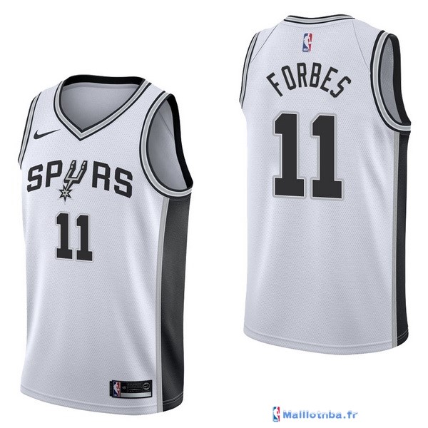 Maillot NBA Pas Cher San Antonio Spurs Bryn Forbes 11 Blanc Association ...
