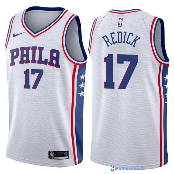 Maillot NBA Pas Cher Philadelphia Sixers JJ Redick 17 Blanc Association ...