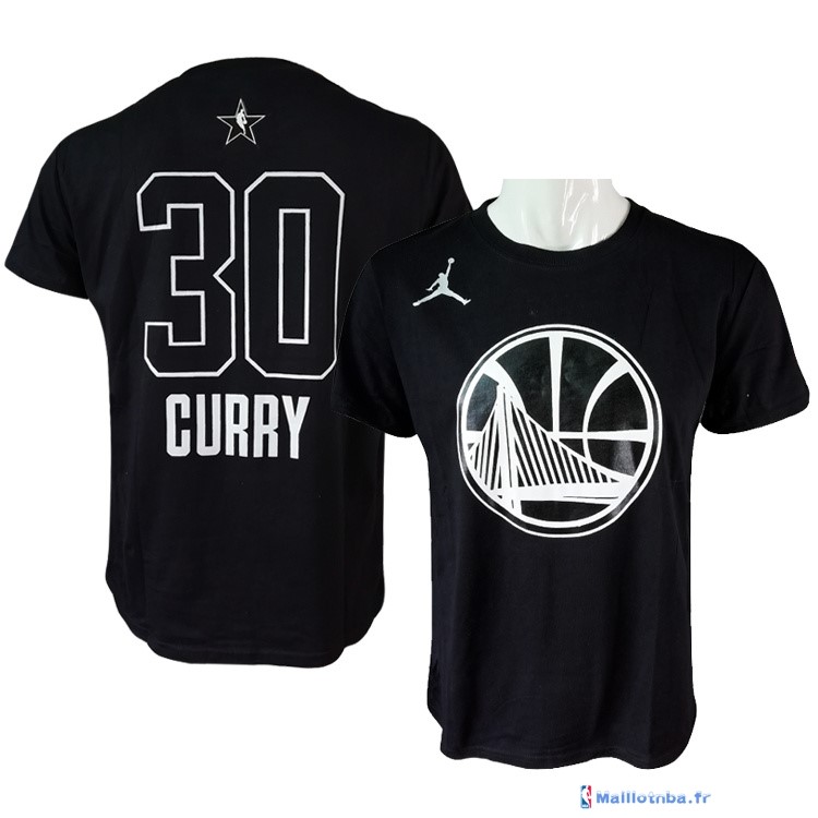 Maillot Manche Courte All Star 2018 Stephen Curry 30 Noir - Maillot ...