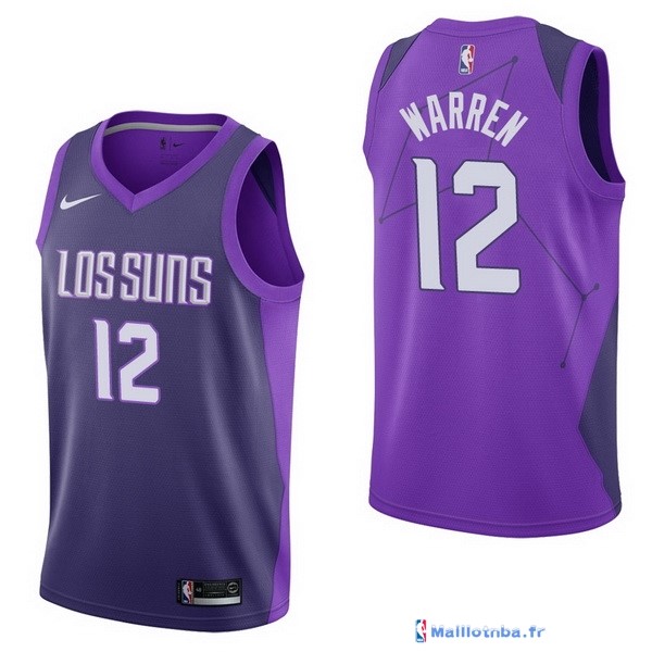 Maillot NBA Pas Cher Phoenix Suns T.J. Warren 12 Nike Purpura Ville ...